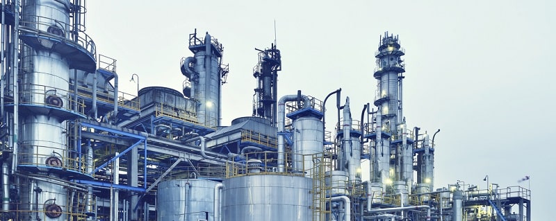 Raffinerie de pétrole, produit chimique & usine pétrochimique