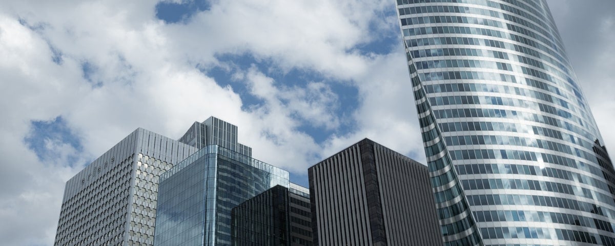 Bureau d'EDF dans le quartier d'affaires de La Défense à Paris.